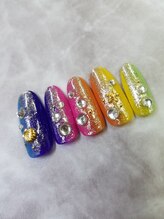 ネイルサロン ネイルクク(Nail KUKU)/レインボー♪