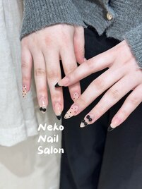 リボン　長さだし　ベージュ