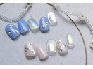 6000円　ホロ　花　マグネット