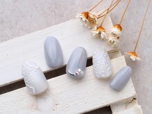 ソウ 難波店 nail salon Sou/レース風フラワーnail