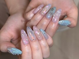 夢かわマーメイドネイル