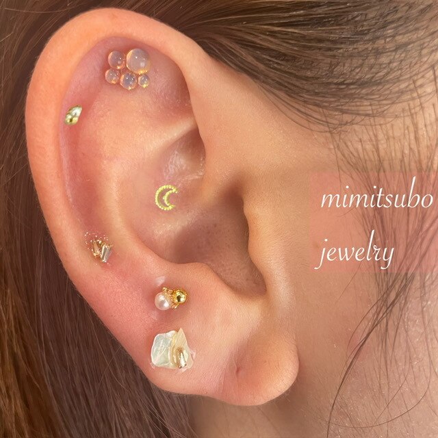 230】2点目から500円引き 耳つぼジュエリー ダイエット 疲労回復 40粒