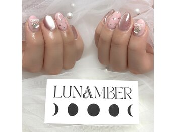 ルナンバー(LUNAMBER)/2色シンプルネイル デザイン4本