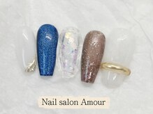 アムールユシマテン 上野湯島店(Amour)/キラキラ春夏のネイル¥7980
