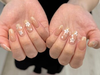 季節春桜ネイル