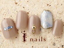 アイネイルズ 町田店(I nails)/シンプルメタリックシェル7980円