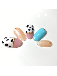 アニマル×パステルネイル