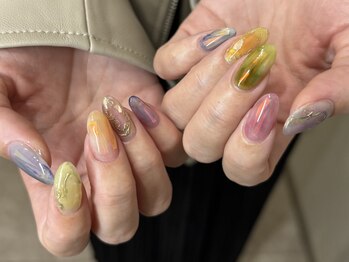 フォルクネイル(:volk nail)/カラフルニュアンス