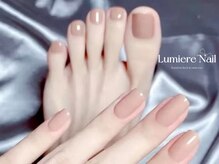 ルミエール ネイル モンナカ(Lumiere Nail Monnaka)/ボルドー/ツイード/ブラウン
