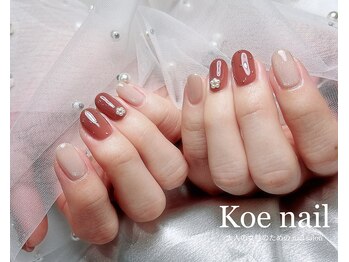 コエネイル 大橋店(Koe nail)/ブラウン・フラワー・花ネイル