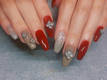 ベルジョワ(Belle Joie)/ボルドーネイルデザイン