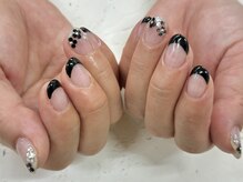 ネイルサロン きらら 藤沢本店/ブラックフレンチ☆