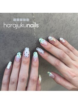 ハラジュクネイルズ(harajukunails)の写真/【スタンダードデザインコース¥8800】全スタッフフィルインでご案内可能です。自爪の健康をお守りします。