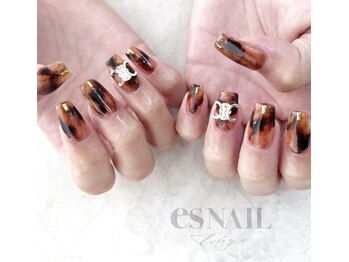 エスネイル 新宿西口店(es NAIL)/べっ甲アート