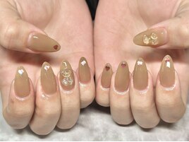 バレンタインネイル