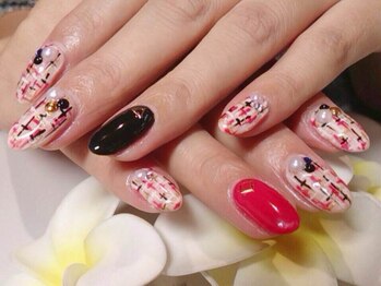 ネイルサロン マハロ 横浜四季の森フォレオ店(Nail Salon Mahalo)/秋冬の定番人気！ツィードネイル