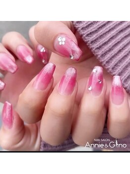 キュアバイアニーアンドジーノ(Qa by Annie&Gino)/グラデーションマグネットネイル