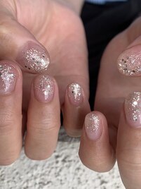 ラメグラデーションネイル