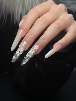 ピピーネイルズ 新宿(PIPPY NAILS)/お花の3Dアート