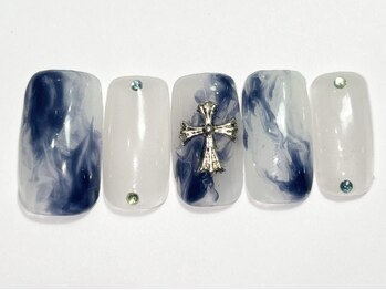 ネイルメゾン 渋谷店(NAIL MAISON)/ネイビーニュアンスY2K￥7000
