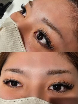 ブリーズ アイラッシュ 沖縄市(Breeze eye lash)の写真/フサフサボリュームで理想の目元へ!束間のある仕上がりはやりすぎないほど良い盛り感♪