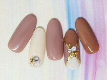 ルクシア(LUXCIA)/ラメテープ×ストーンアート