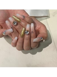 【ジェルネイル】ロングネイル