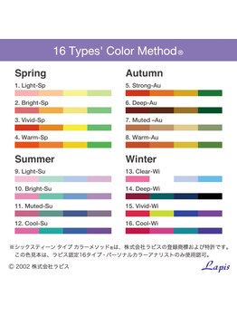 ルネカラー(Renecolor)/16タイプ・パーソナルカラー診断