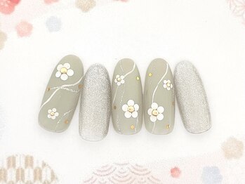 ネイルパティオ 浦和店(nail patio)/お正月&成人式ネイル ¥9,980