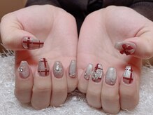 レアネイル 新宿(le'a nail)/チェックネイル