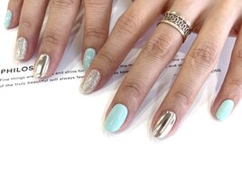 ミントブルー×ミラー