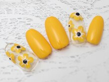 キャンアイドレッシー ヨコハマ元町店(Can I Dressy)/【NEW】手描きフラワーネイル