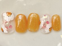 カラ ネイル 中津店(calla nail)/クリアにフラワー