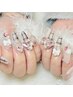 【再来】長さ出しジェル＊推し活クーポン☆10本アート&パーツコース¥13000