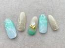 ニュアンス海ネイル