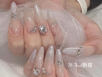 エムプラスネイル 新宿(M+Nail)/長さ出しワンカラー