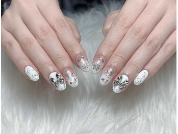 ハイビューティー 渋谷(Hi Beauty)/長さだし チェックネイル