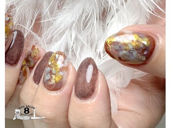 ネイルエイト 新百合ヶ丘(nail8)/シェル インクニュアンスネイル