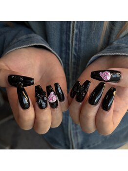 同色パーツで一癖