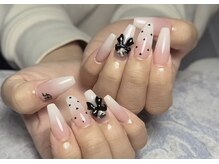 モアネイル 新宿/ワンホンネイル/持ち込み/新宿