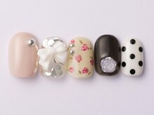 ジェミーネイル エビス(Jemiy nail ebisu)/バラリボンドット10480yen