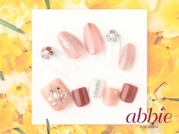 ネイルサロンアビー 北千住店(abbie)/お花フレンチ¥13332/¥13640