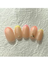 ペルルネイル(perle nail)/カラフルスキニーフレンチ