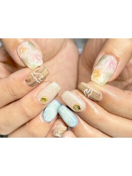 手描きアートが得意なサロン