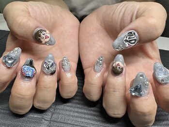 レジュヴィア(Re:JUvia)の写真/圧倒的再現度★【イベント・推し活】キャラクターアート/3Dパーツ/痛ネイル"好き"をぎゅっとつめこむ♪