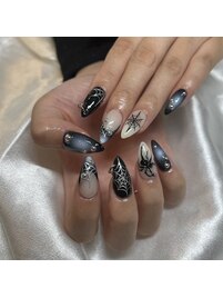 海外風　手描きデザイン