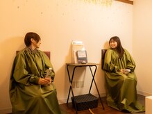 完全個室での黄土よもぎ蒸し。1人や、2人でも楽しみたい方に♪