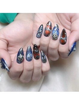 木にいる 錦糸町/自爪10本持ち込みデザイン