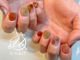 テラコッタニュアンスネイル