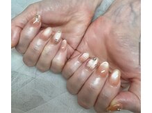 ネイルアンドアイラッシュスタジオ シュシュ(chouchou)/うるうるオレンジマグ×パーツ